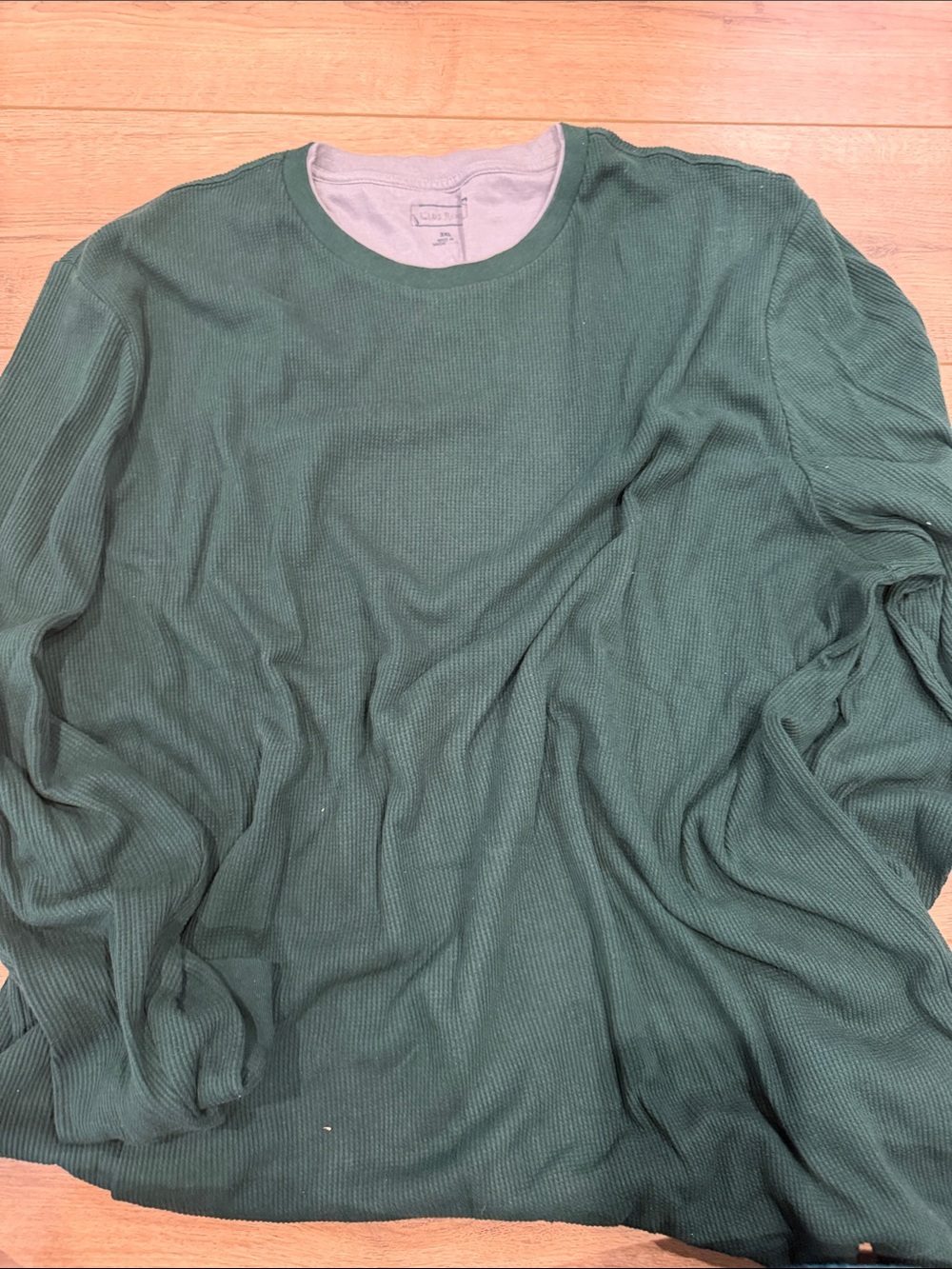 Club Room Dark Green Long-Sleeve Thermal Tee